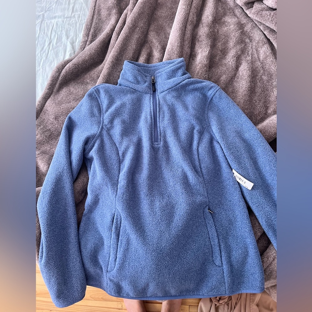 NWT Blue 3/4 zip polar shirt - Amazon essential 🩵